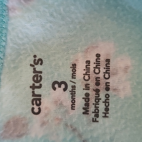 Baby girls 3 months fleece sleeper - Picture 2 of 2